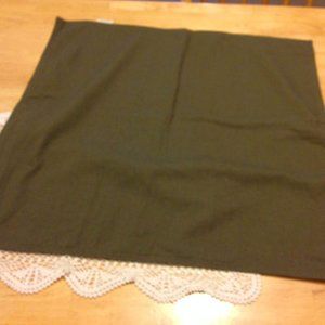 Linen and Cotton Blend Decorative Pillow Cover